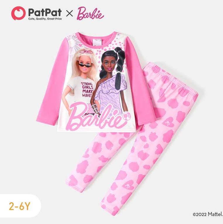 patpat barbie sleepwear pink